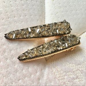 Crystal large hair clips